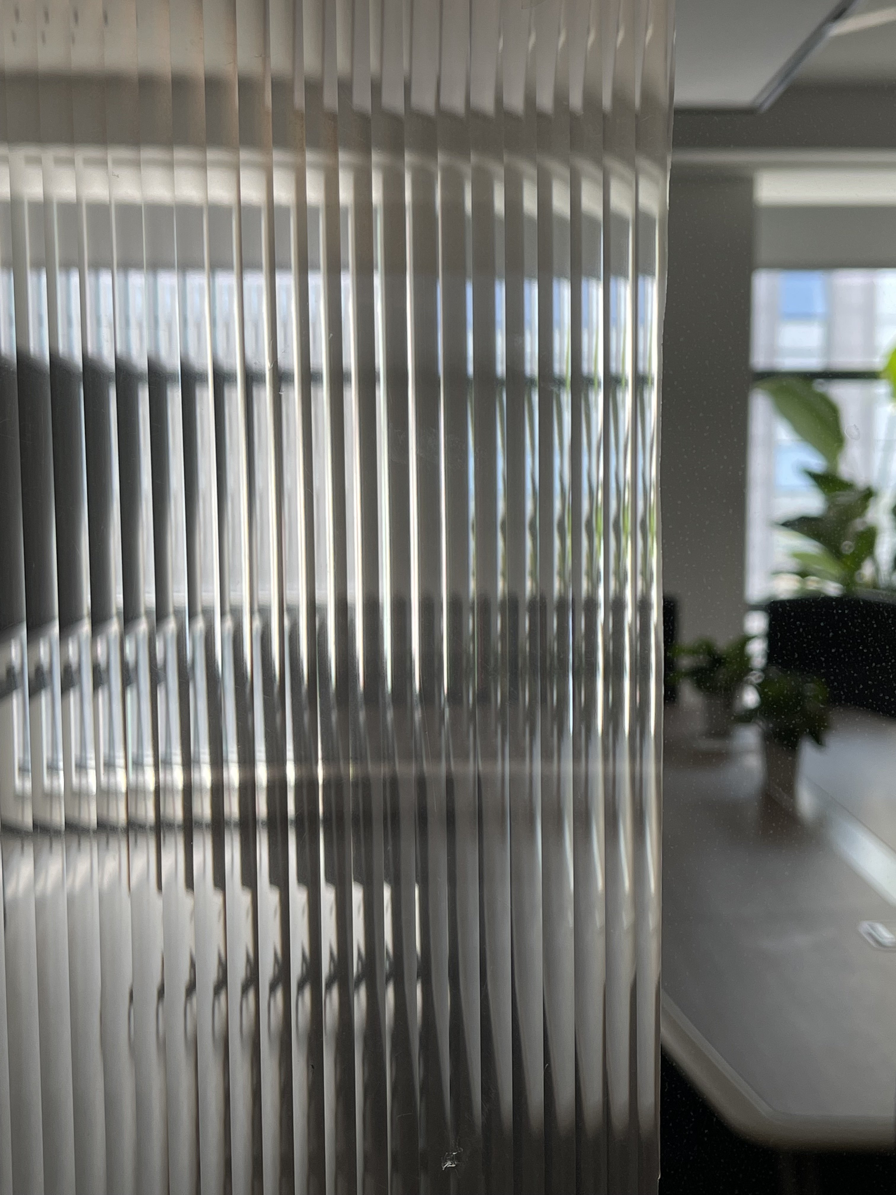 Factory price custom No.1 3D Reeded Glass Film Ripple Film Window Glass Decorative Film for Window
