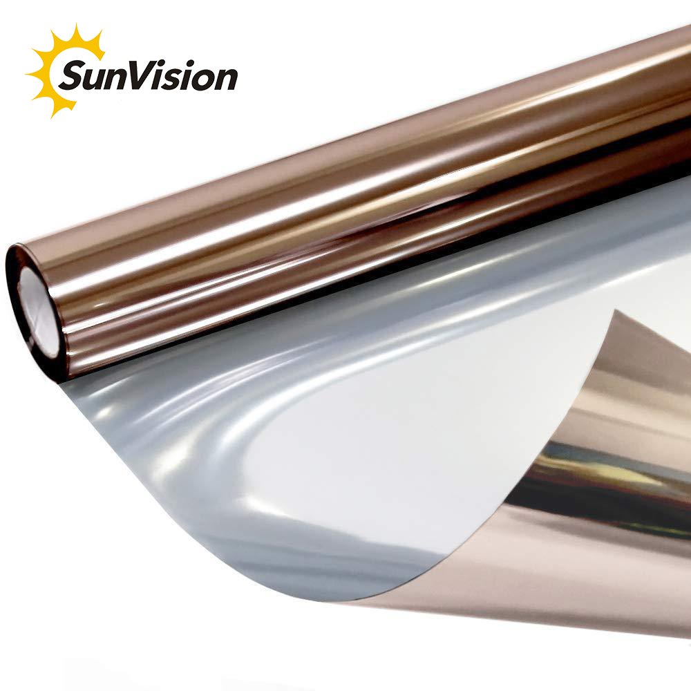 Heat Control One Way Mirror UV Protection Building Glass Decoration Film Window Protect Film Silver Reflective Window Tint Film
