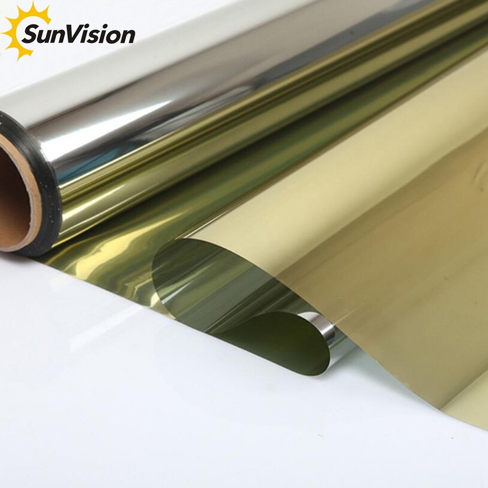 Heat Control One Way Mirror UV Protection Building Glass Decoration Film Window Protect Film Silver Reflective Window Tint Film