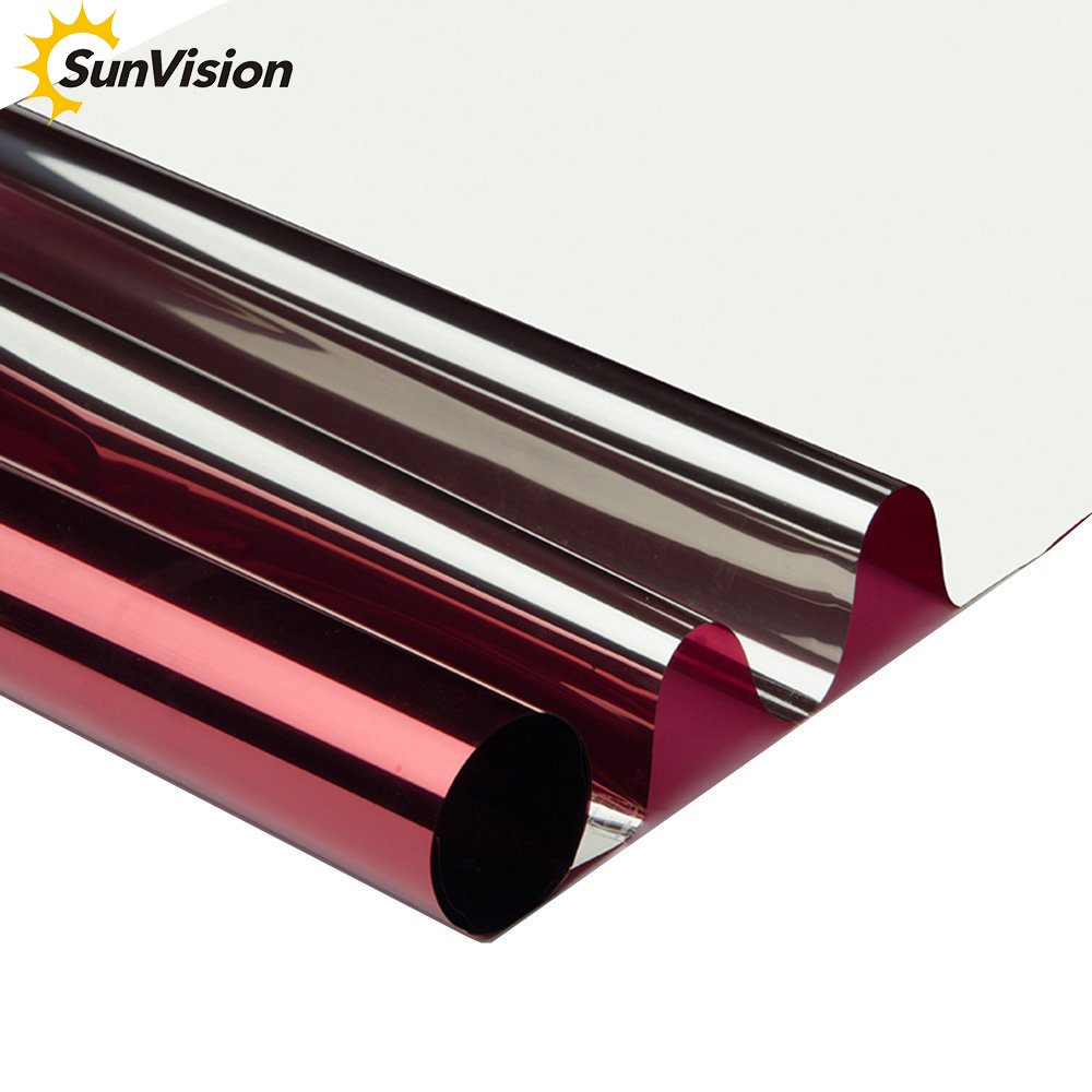 Heat Control One Way Mirror UV Protection Building Glass Decoration Film Window Protect Film Silver Reflective Window Tint Film