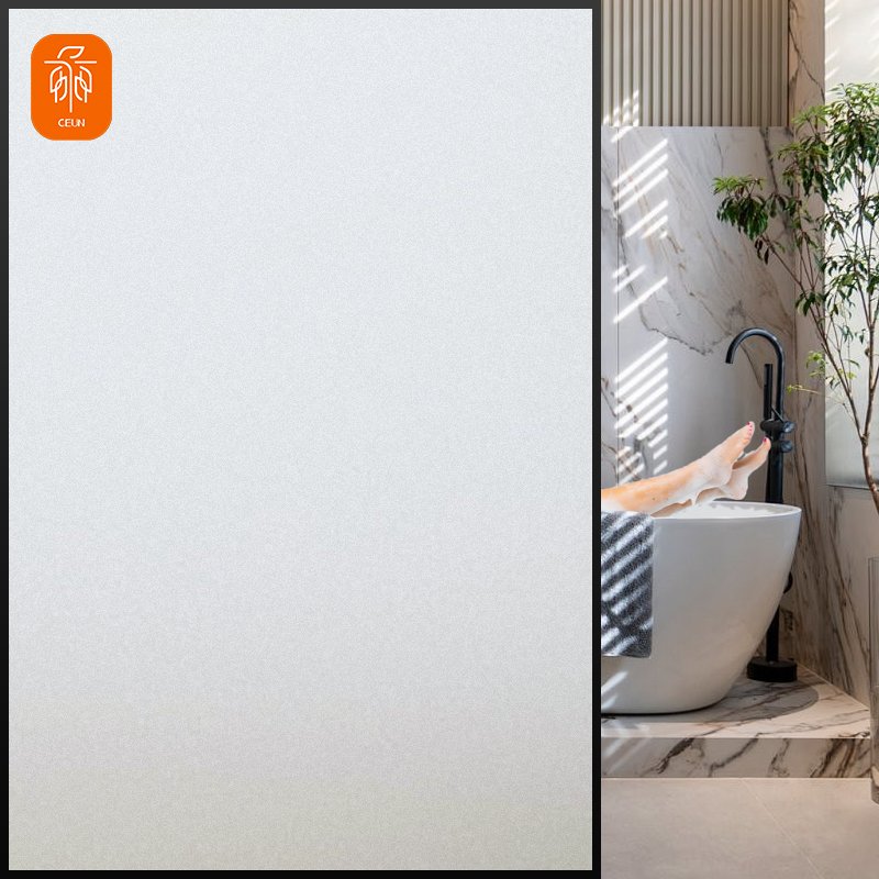 Hot Sale No Glue Privacy Protector Frosted Painted Pattern Static Glass Window Film