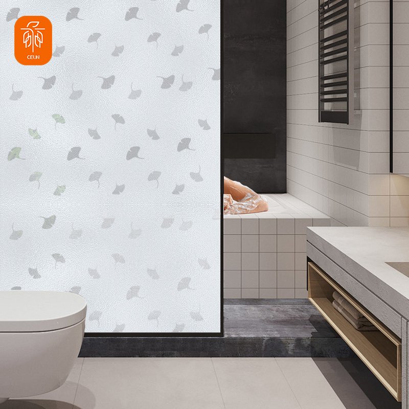 Hot Sale No Glue Privacy Protector Frosted Painted Pattern Static Glass Window Film