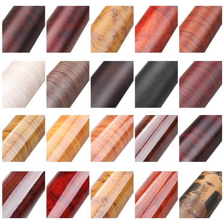 SCHANLEY 1.22*10M car wrapping film furniture wood grain film car interior PVC wood grain vinyl sticker