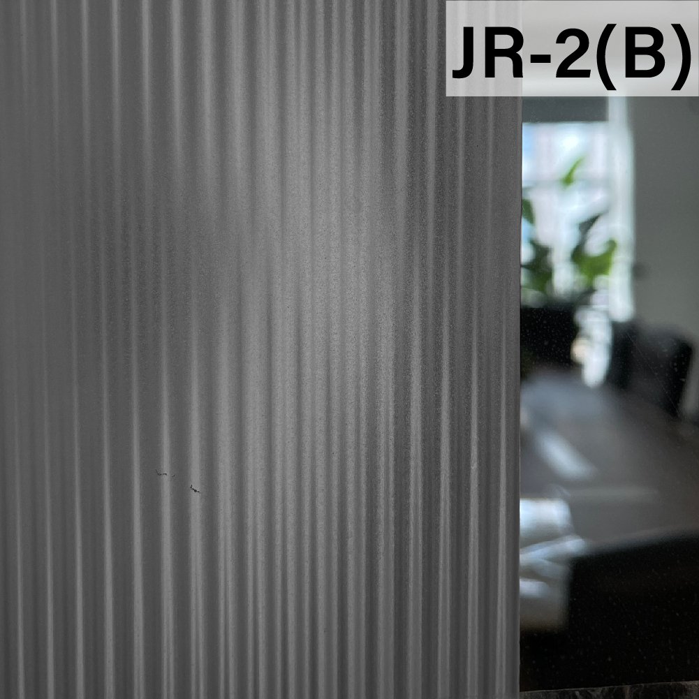 3D Frosted Reeded Glass Film Black Stripe width 6mm Decorative film 3D Glass Stickers for Window Door