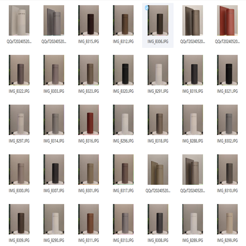 Staines resistance Anti fingerorint super matte metallic film for kitchen cabinets