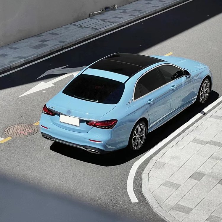 Super Glossy PET Ceramic Blue PVC Wrap Glossy Wrapping Car Wrap Vinyl Film Body Position Roll Shape Paint Protection Decoration