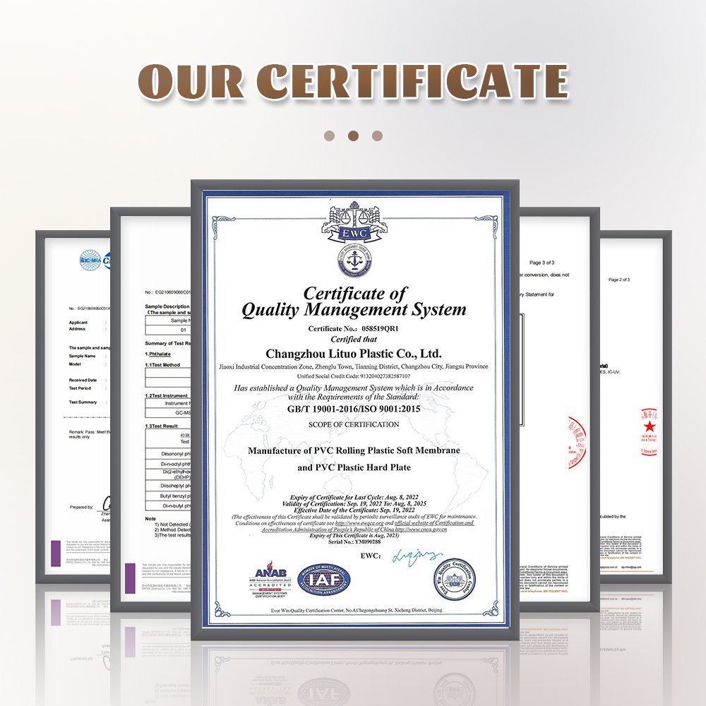 LITUO Manufactory Wholesaleself -adhesive pvc film pvc decor film for vinyl flooring south pacific sa
