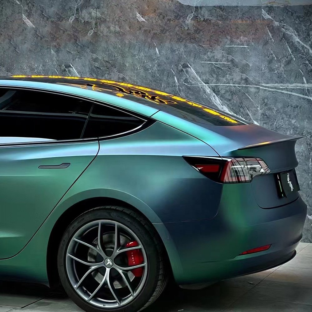 WRAPMASTER 1.52*17m Ultra Matte Metallic Car Wrap Vinyl Diamond Aurora Green Car Protection Film Car Wrap