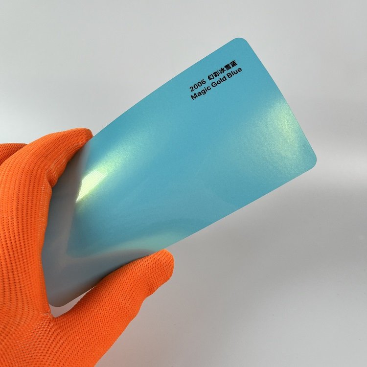 Magic Gold Blue car wrap film car paint protection film Factory wholesale blue vinyl car wrap