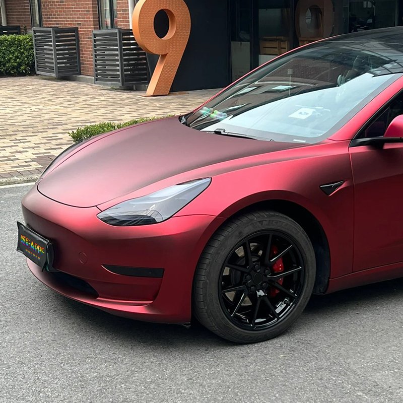 Color Change Film Colored Wrapping Wrap Vinyl Matte Red Car Film Wrap Protection Decorative Films