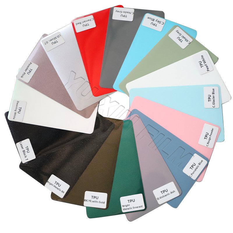 PPF-U TPU Glossy Vinyl Wrap Film Iced Plum Powder Self Adhesive Decoration Roll Film Vehicle Auto Sticker Colored Ppf
