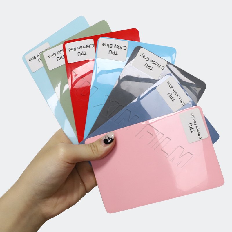 PPF-U TPU Glossy Vinyl Wrap Film Iced Plum Powder Self Adhesive Decoration Roll Film Vehicle Auto Sticker Colored Ppf