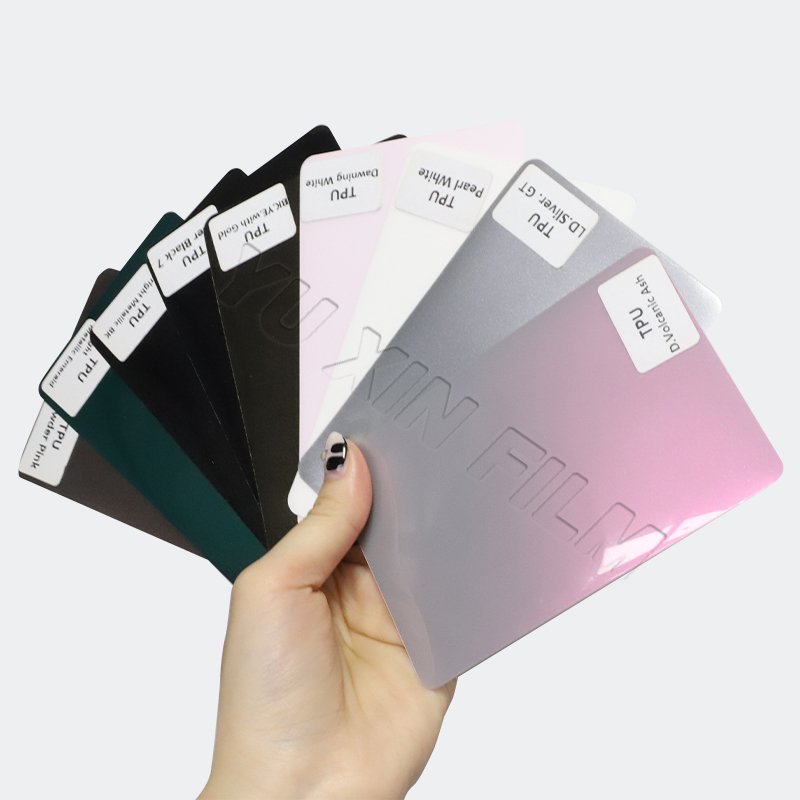 PPF-U TPU Glossy Vinyl Wrap Film Iced Plum Powder Self Adhesive Decoration Roll Film Vehicle Auto Sticker Colored Ppf