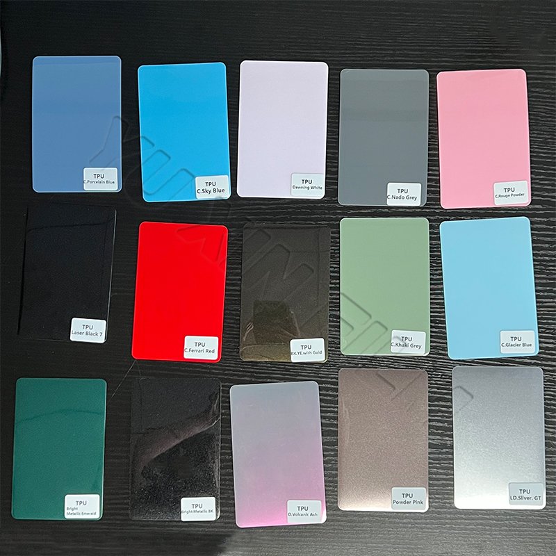 PPF-U TPU Glossy Vinyl Wrap Film Iced Plum Powder Self Adhesive Decoration Roll Film Vehicle Auto Sticker Colored Ppf