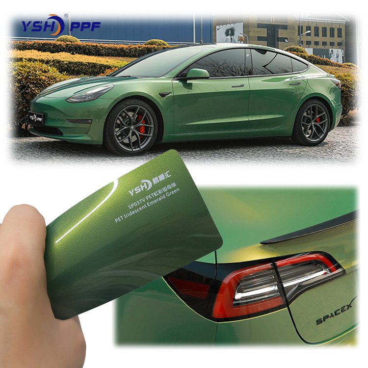 YSH Wholesale Car Color Change automotive Chrome Body Decoration Wrap colored PET ppf film vinyl tint car decorative film