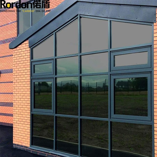 Building Metal Mirror Reflective Roll Brown Silver 35% Vlt Self-adhesive Decor Glass Wall Window Paper Sticker Decoration Film