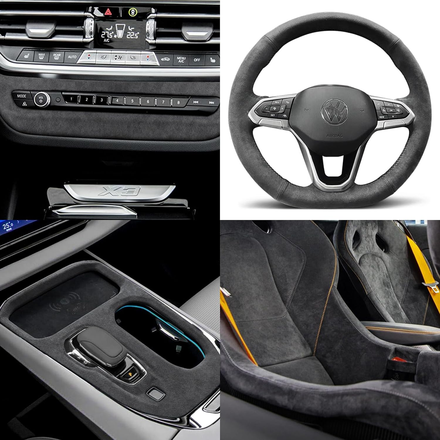 Car Velvet Fabric Suede Vinyl Wrapping Films Change Color Self Adhesive Sticker For Automobiles Interior Outside Decoration