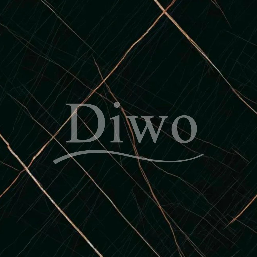 Diwo White Marble Matte Golden Film PVC Furniture Decor Film Vacuum Press Film Foil For Door