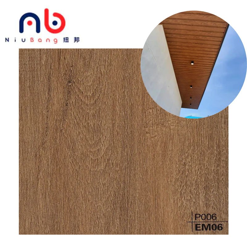 Contemporary Woodgrain Laminate PVC Film