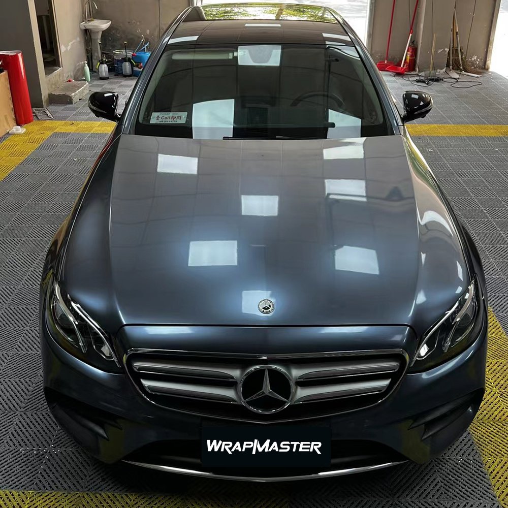 WRAPMASTER Super Gloss metallic PET Byron Bay Blue Vinyl Car Wrap custom vinyl stickers