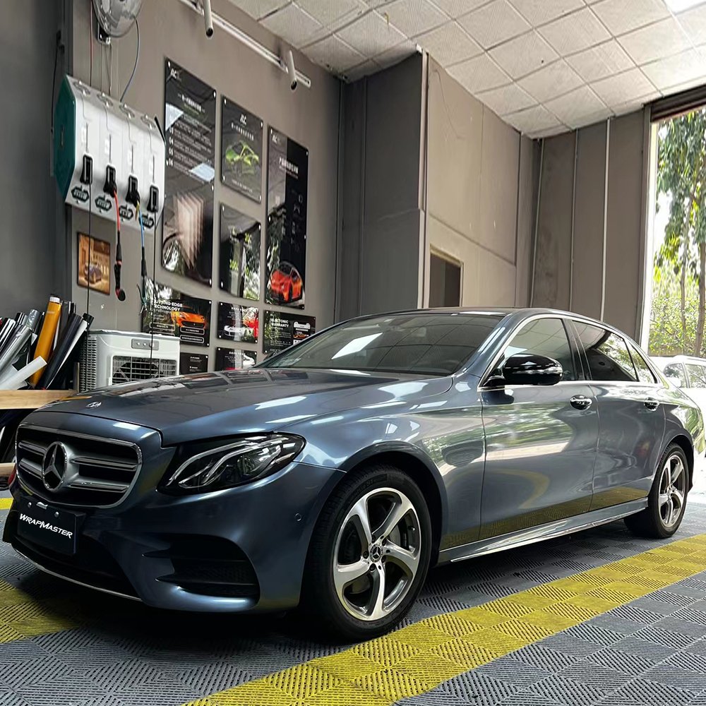 WRAPMASTER Super Gloss metallic PET Byron Bay Blue Vinyl Car Wrap custom vinyl stickers