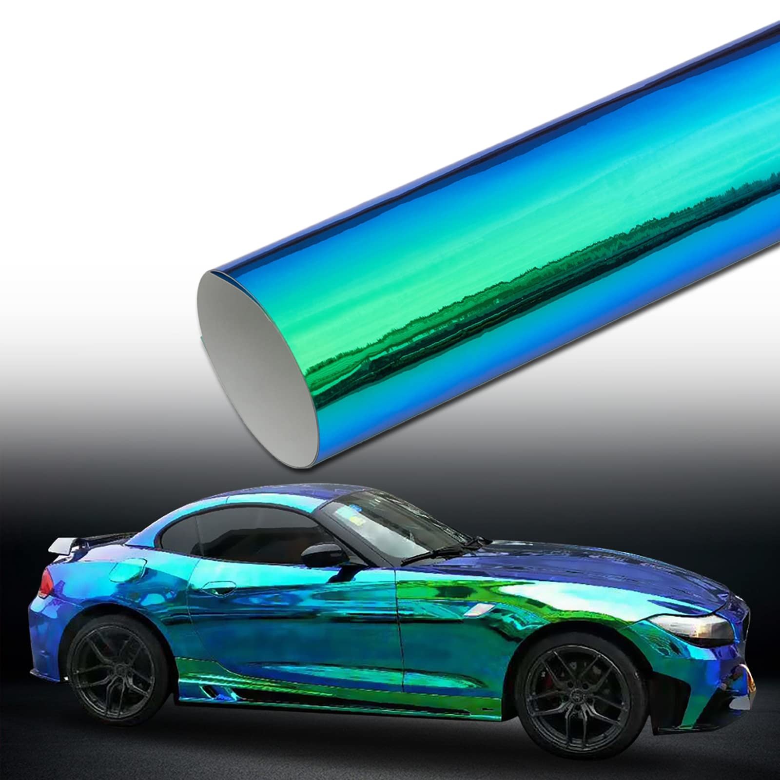 Custom-made Size pvc Film Iridescence Laser Black Good Conformity Car Wrap Stickers Decoration PPF Paint Protection Film