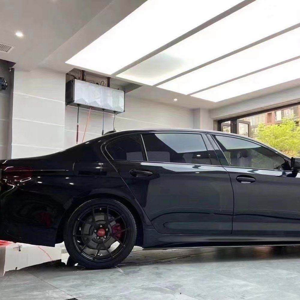 WRAPMASTER 1.52*18m super glossy PET backing car sticker Fixable Gloss Piano Black car wrapping film