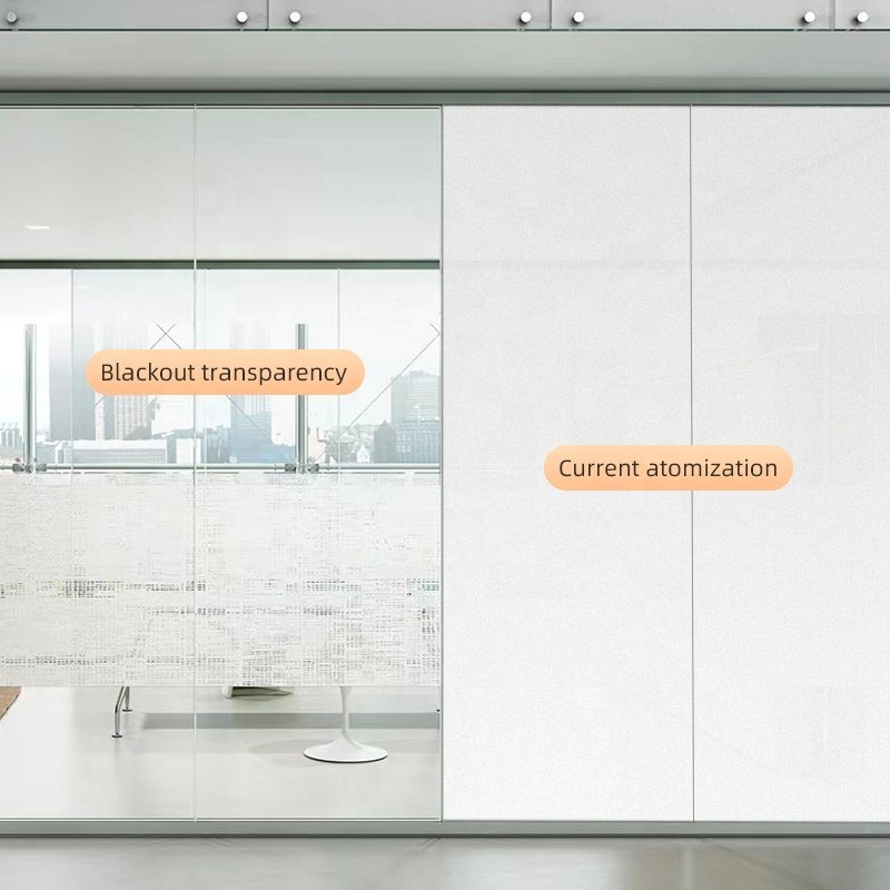 PLDC Smart Glass Dimming Film Modern Design Style Self-Adhesive PDLC Material Transparent Roll Home Hotel Privacy Decorative Use