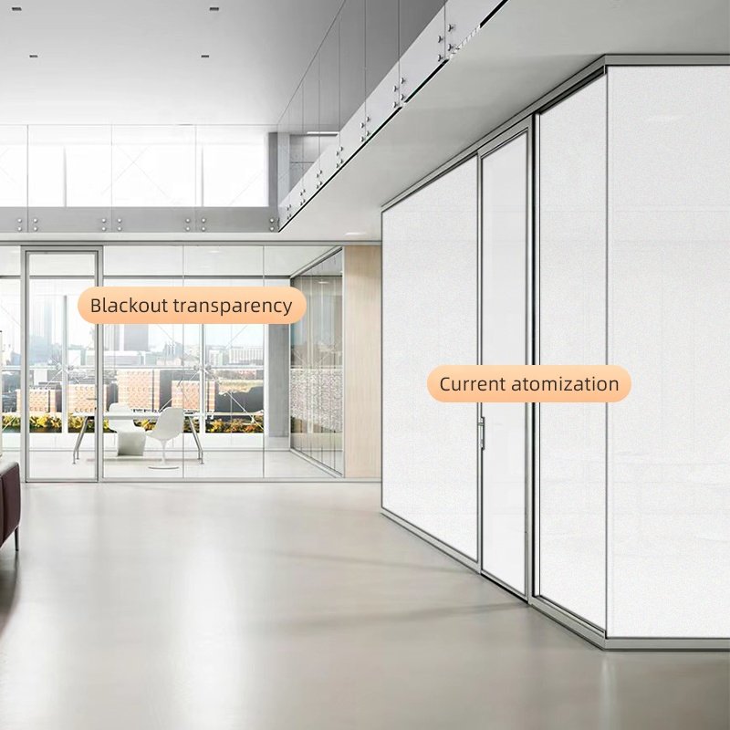 PLDC Smart Glass Dimming Film Modern Design Style Self-Adhesive PDLC Material Transparent Roll Home Hotel Privacy Decorative Use