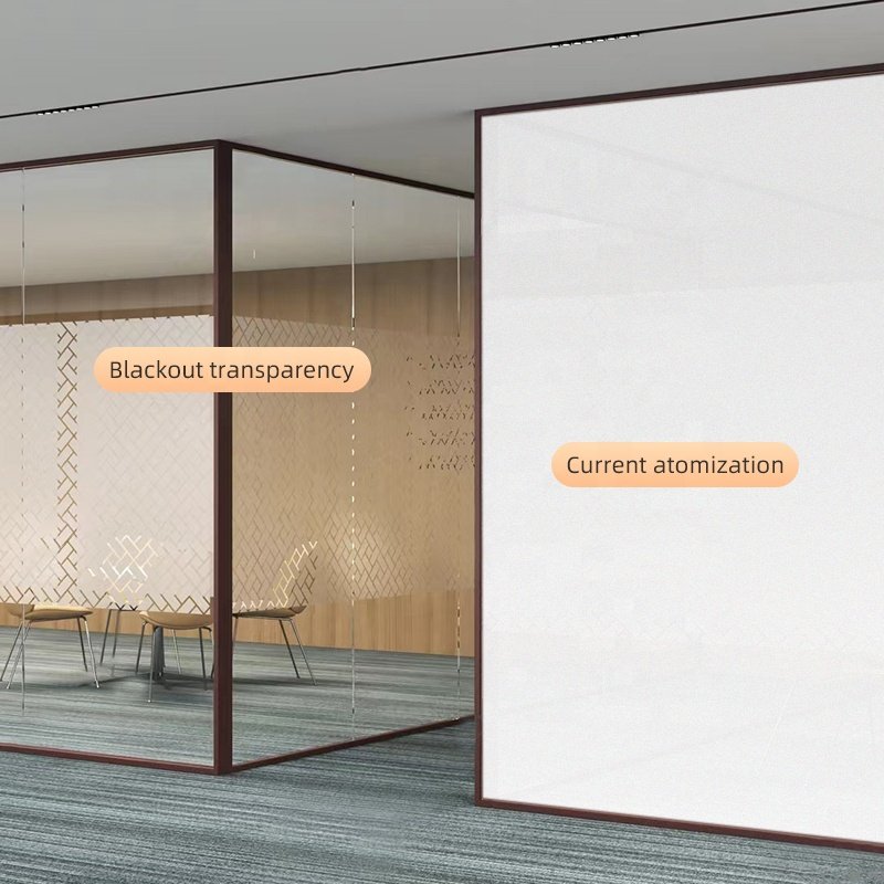 PLDC Smart Glass Dimming Film Modern Design Style Self-Adhesive PDLC Material Transparent Roll Home Hotel Privacy Decorative Use