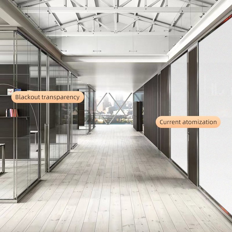 PLDC Smart Glass Dimming Film Modern Design Style Self-Adhesive PDLC Material Transparent Roll Home Hotel Privacy Decorative Use