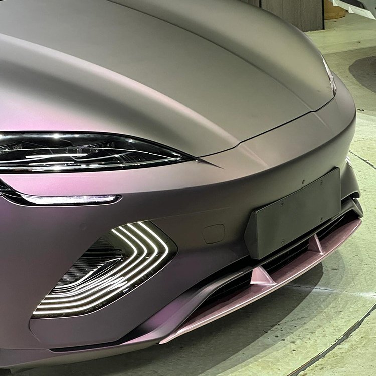 Ultra-Matte Black Purple Car Wrap Vinyl Car Body Stickers Film Color Change For Vehicle Car Wrapping