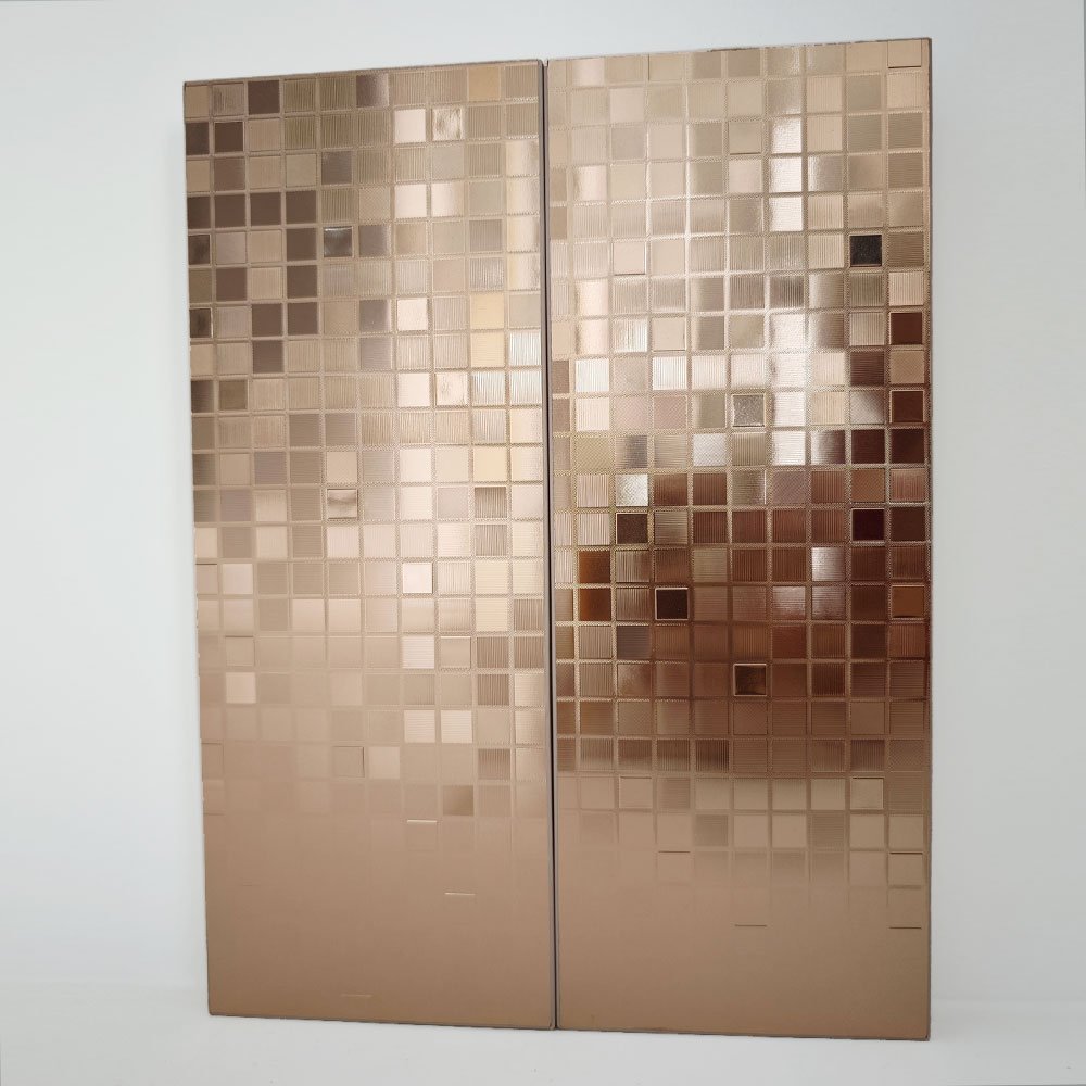 Mosaic gold color PET PETG decorative furniture mall wall panel films