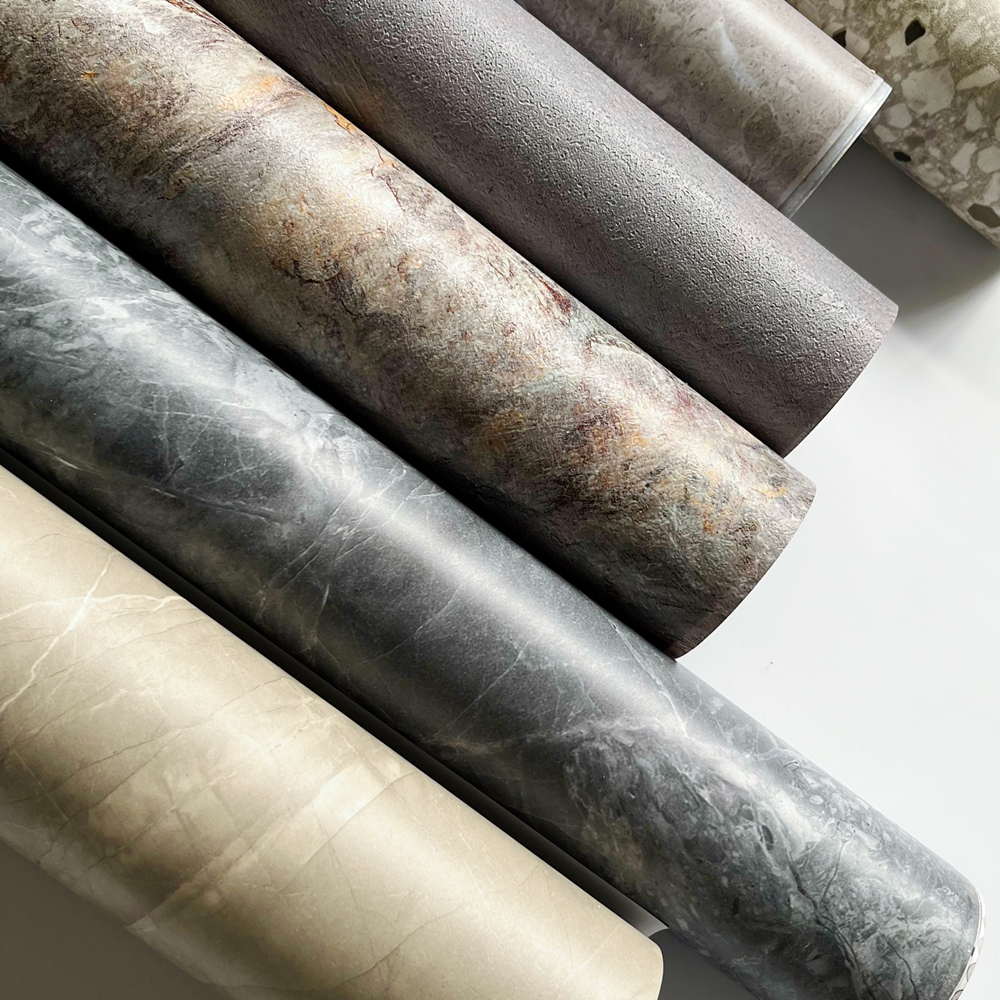 Marble PVC decorative film Plastic Laminating decorative Film Roll Vacuum Pressing PVC Film PVC Sheet Foil Membrane
