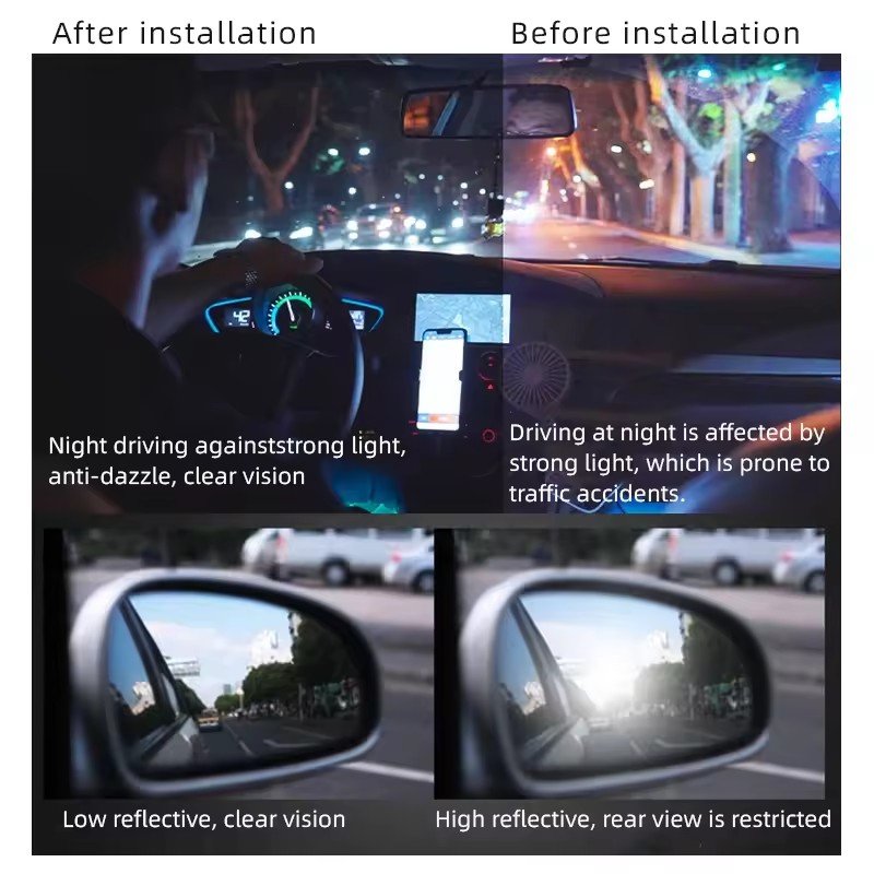Factory supply no adhesive residue anti-ultraviolet windshield solar window film heat resistant car window tinting film