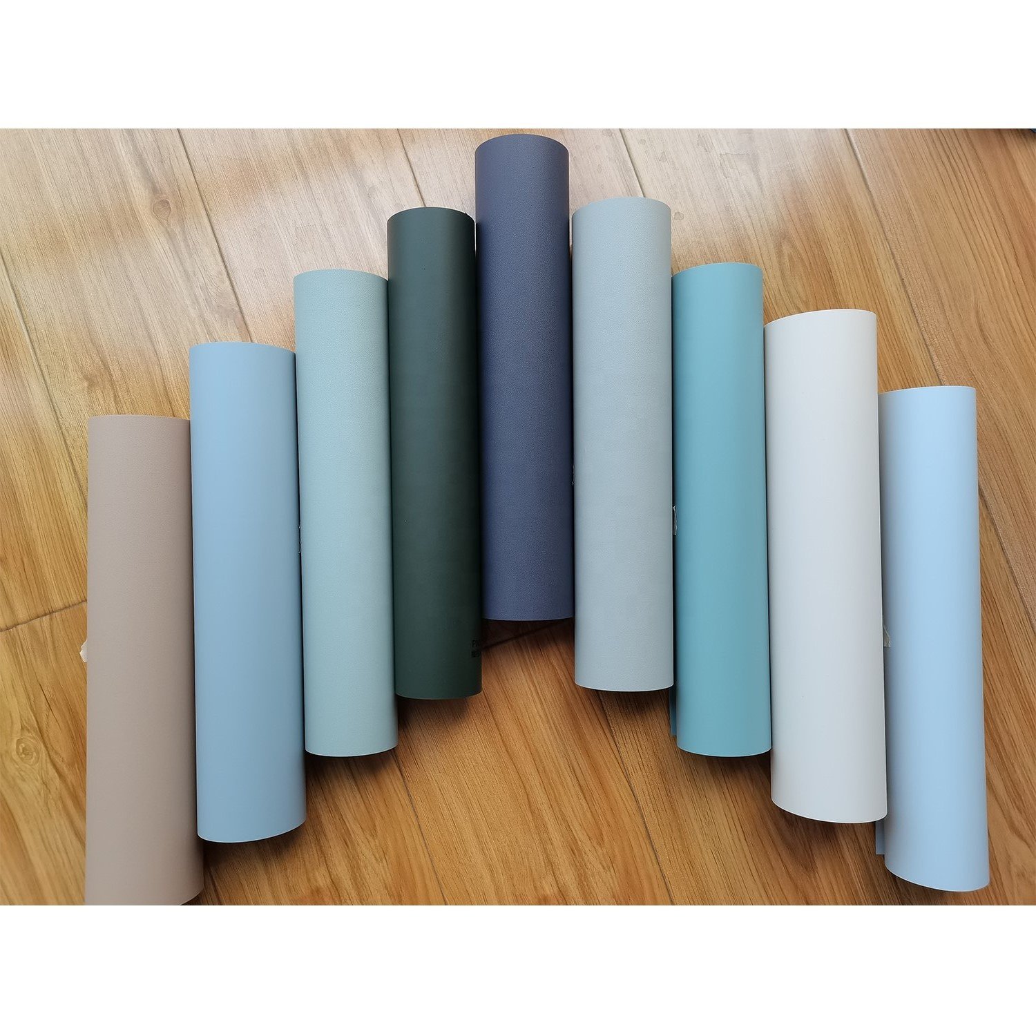 Solid Color PVC Profiled Membrane Foil Wrapping Aluminium Material PVC Decorative Film For Door Frame