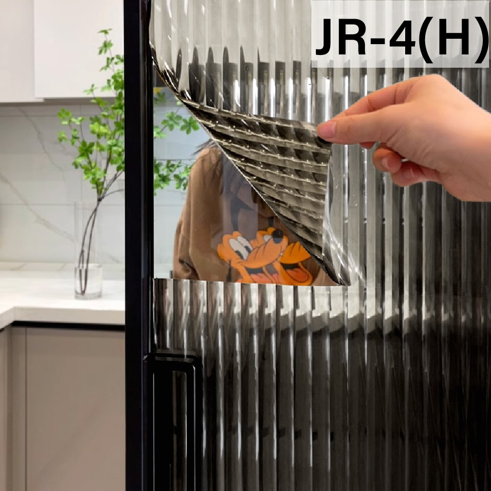 Black vlt20% Reeded Glass Film 15mm Decorative film 3D Glass Stickers for Window Door Privacy Film