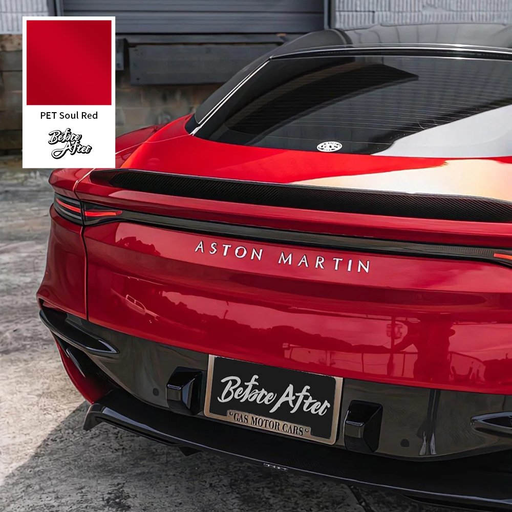 Easy to Install PET Metallic Series Car Wrapping Film Car Body Film 1.52*17M Car Protection Film PET Soul Red