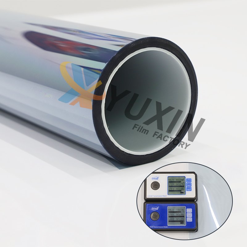Insulation Film Blue Tint Glass Stickers Reflective High Irr Building Film Thermal Insulation Heat Control Building Window Film