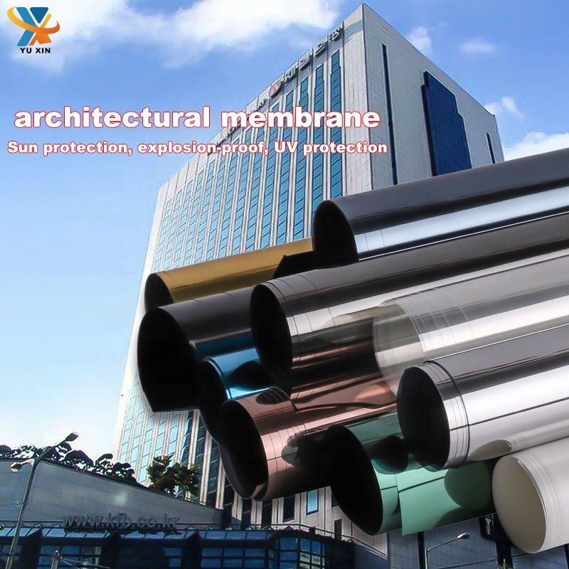 Insulation Film Blue Tint Glass Stickers Reflective High Irr Building Film Thermal Insulation Heat Control Building Window Film