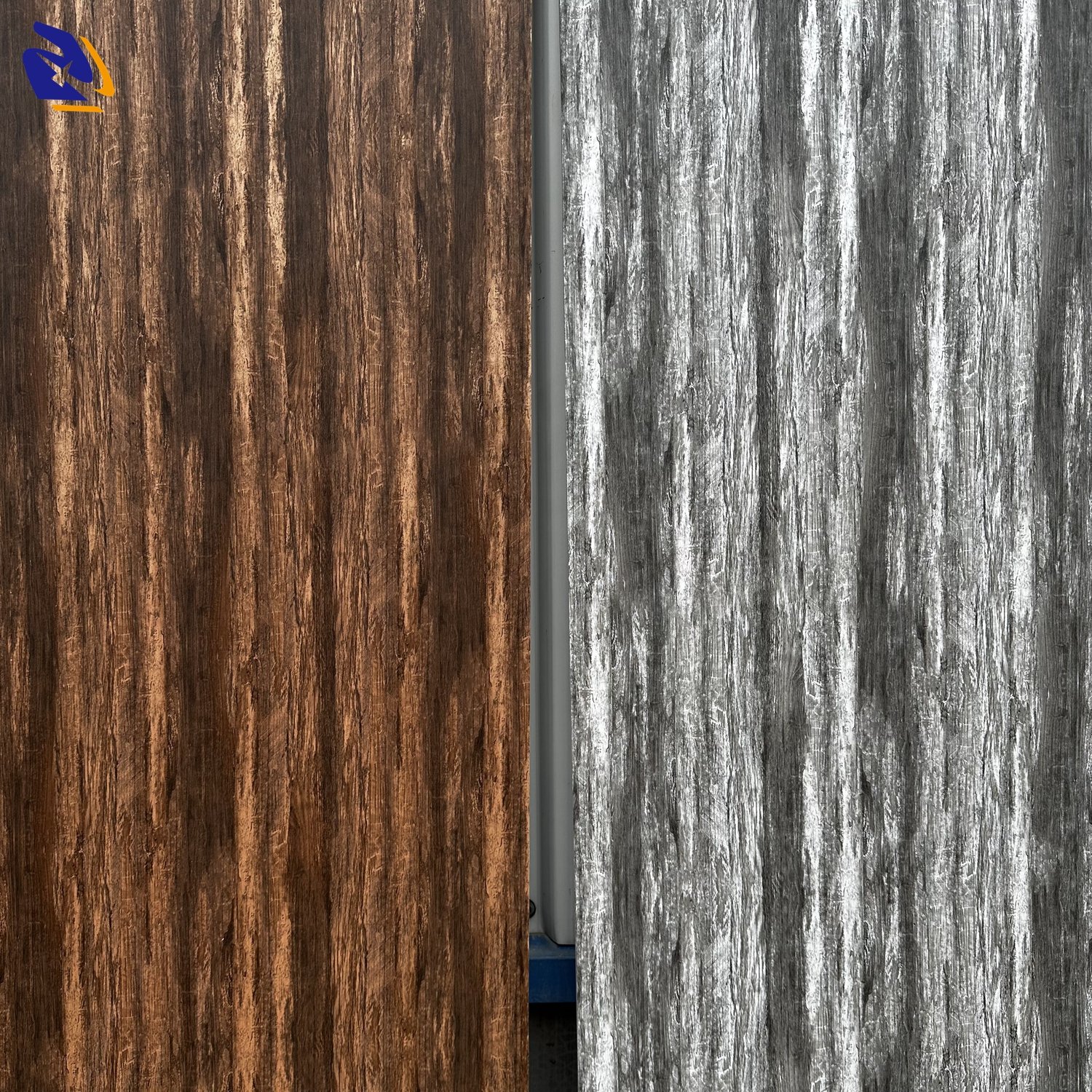2025 New Metallic Wood PVC Decorative Film 1250mm Wooden 3D Texture Decor PVC Lamination Film For Wall Panel Laminating Machine