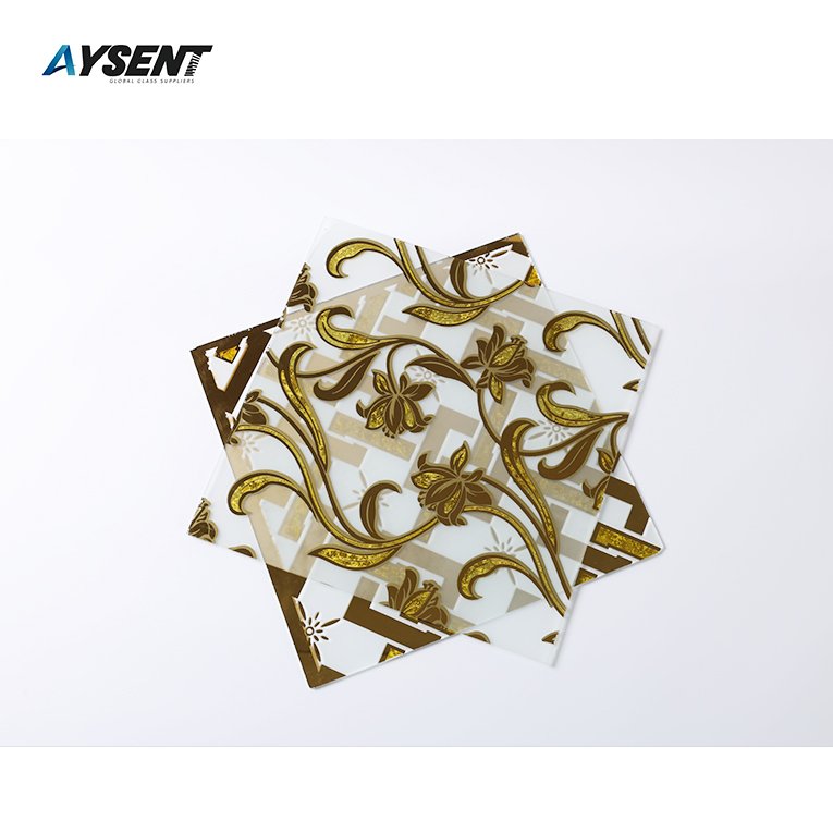 Various styles of 3.5mm 4mm 5mm decorative titanium glass for home walls background decorative glass for doors