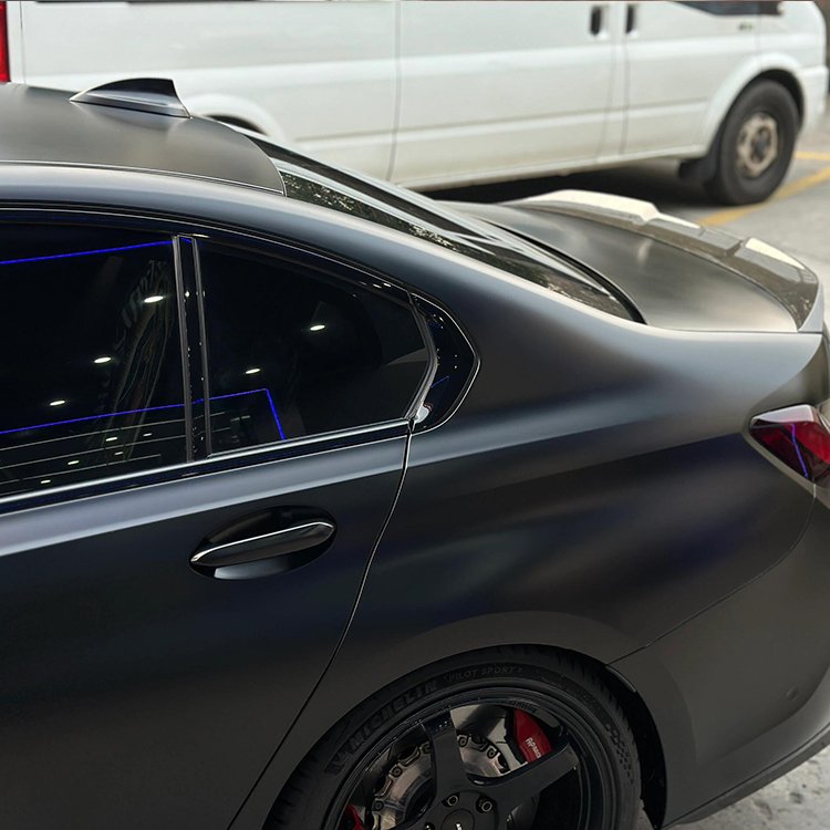 Matte Pure Metal Black Classic black Car Wrap Vinyl Car Body Stickers Film Color Change For Vehicle Car Wrapping