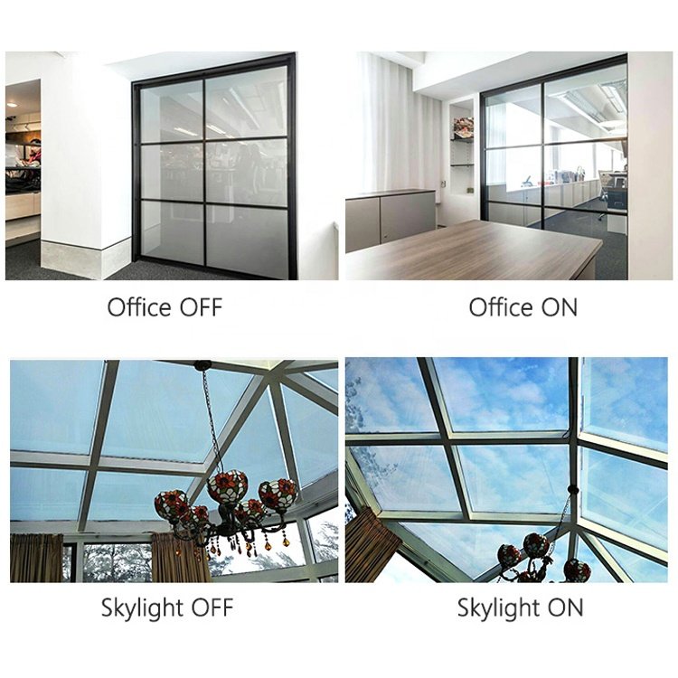 Magnetic Switch Laminated Dimming Film Block Noise Building Glass Tint Smart Home Intelligent Film