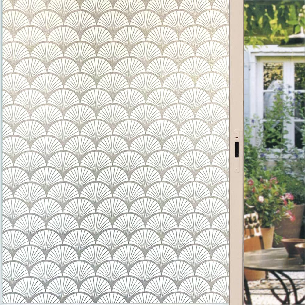UDK Rainbow Decorative Window Film Privacy Stained Glass Vinyl Self Adhesive Film Static Cling Insulation Window Sticker