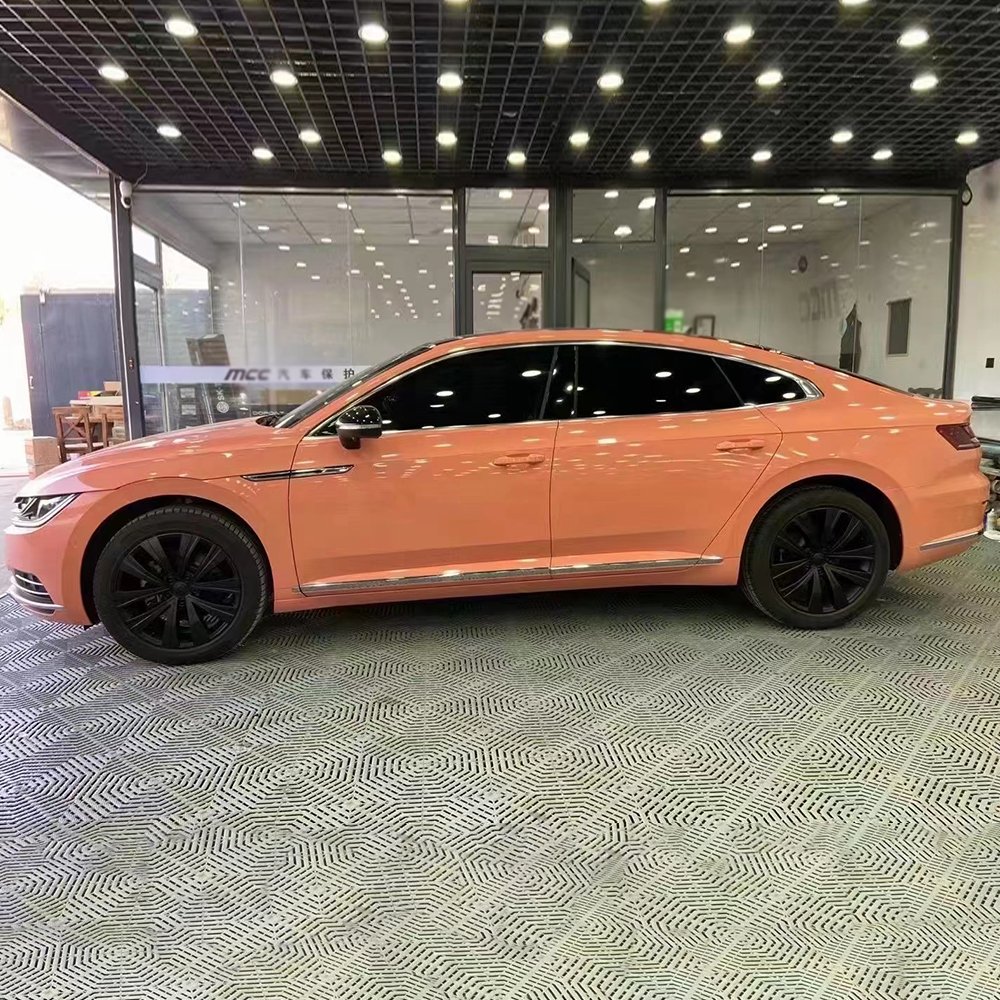 WRAPMASTER PET Liner Super Glossy paggy pink Vehicle Wraps Car wrapping film