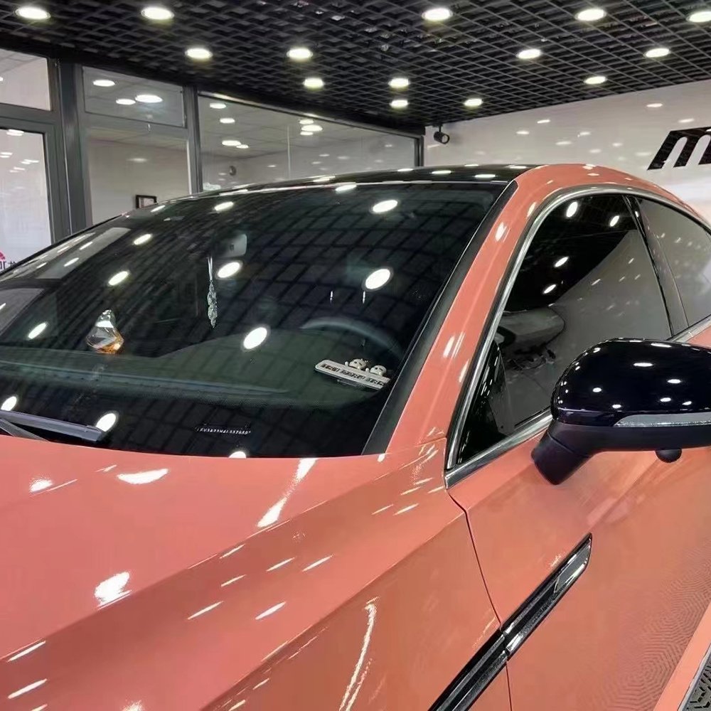 WRAPMASTER PET Liner Super Glossy paggy pink Vehicle Wraps Car wrapping film