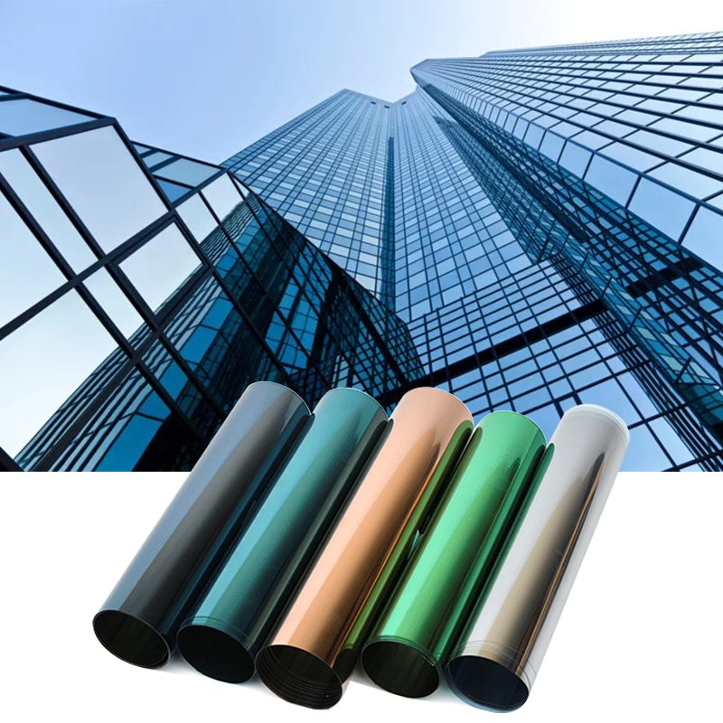 2mil Good quality building window film anti-heat one way vision mirror reflective privacy protection ardecorative window film