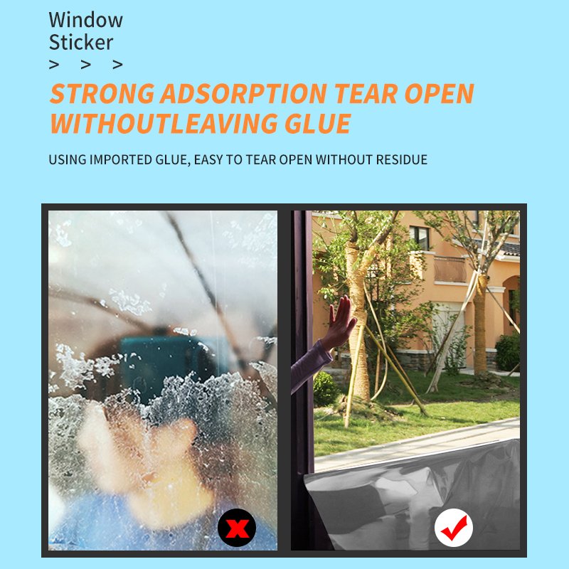 2mil Good quality building window film anti-heat one way vision mirror reflective privacy protection ardecorative window film