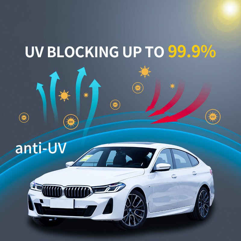 Tint film Car Window Glass Tinting Tinted Dyed films Anti Scratch Uv Proof Wholesale Super Black Dark Factory Price 1 Ply